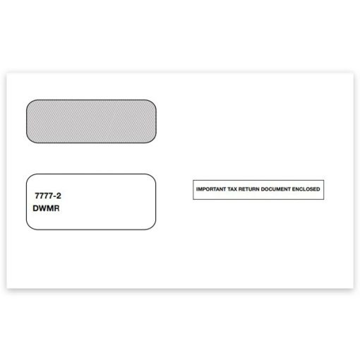 1099 Envelopes for 2up 1099 Forms, Gum Moisture Seal - ZBPforms.com