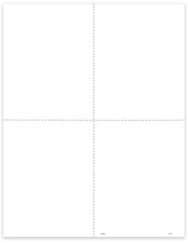 1099R Blank 4up Perforated Paper with Instructions on Backer - ZBPforms.com