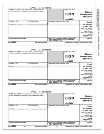 1098E Forms, Student Loan Interest Information. Recipient State Copy C Official 1098-E Tax Forms - ZBPforms.com