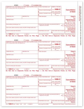 Form 1099C for Cancellation of Debt. Official IRS Copy A 1099-C Forms - ZBPforms.com