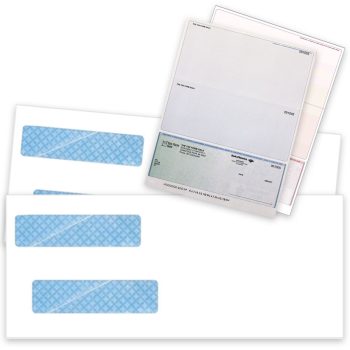 Check envelopes for bottom-format business checks, double window and security tint - ZBPforms.com