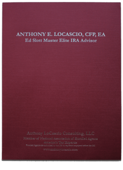 Foil Stamped Custom Tax Folder, Burgundy Red Paper with Silver Foil - ZBPforms.com