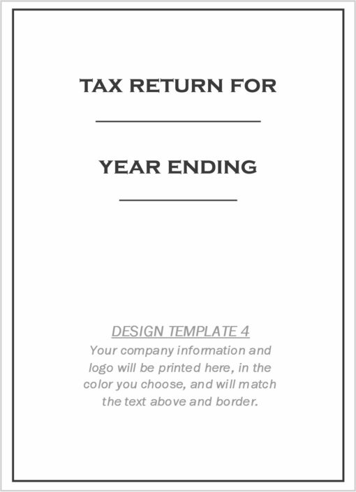 Custom Tax Folder Design Template 4 - ZBPForms.com