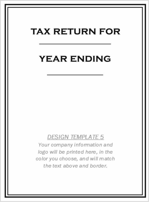 Custom Tax Folder Design Template 5 - ZBPForms.com