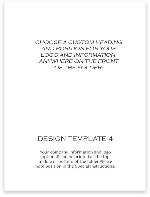Foil Stamped Custom Tax Folder Template for Accountant Logo and Business Info - ZBPforms.com