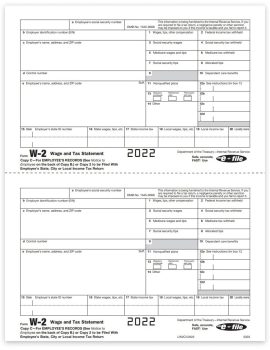 W2 Tax Forms, Copy C-2 Forms for Employee State or City Filing, 2022 W-2 Forms - ZBPforms.com