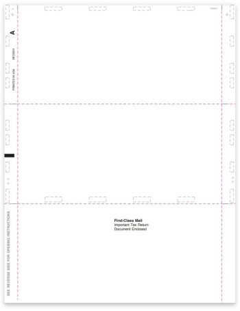 1099NEC Pressure Seal Blank Paper 11-inch Z-fold - ZBPforms.com