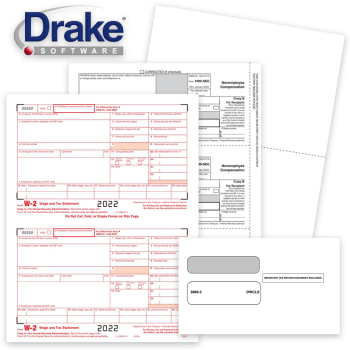 Drake Software Compatible 1099 & W2 Tax Forms and Envelopes for 2022 - ZBPforms.com