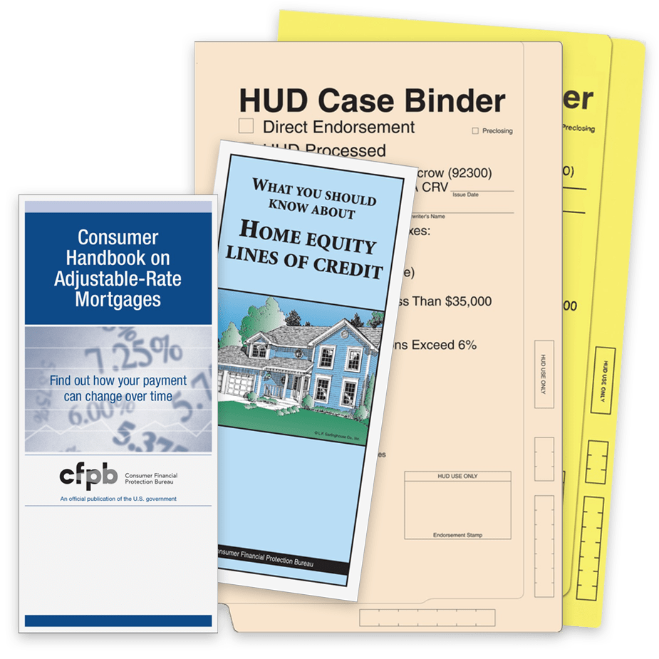 Mortgage Information Booklets, HUD Case Binders - ZBPforms.com