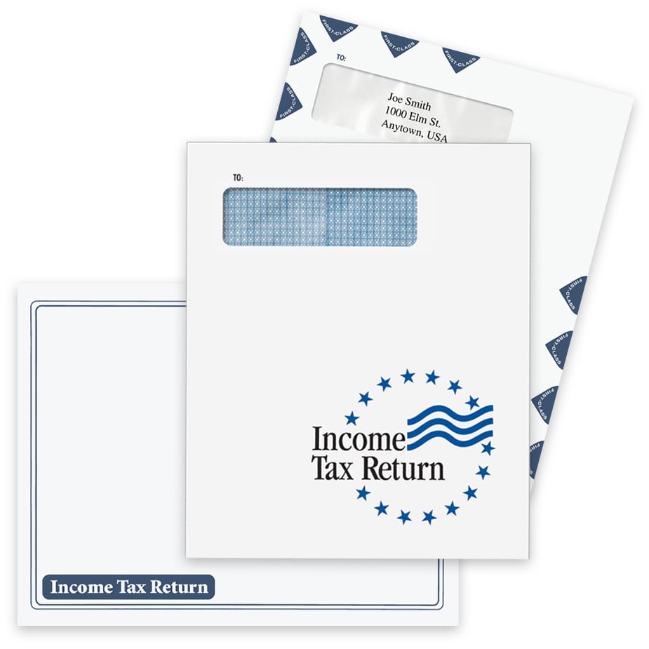 Large Envelopes for Client Tax Returns, First Class Window Envelopes - ZBPforms.com