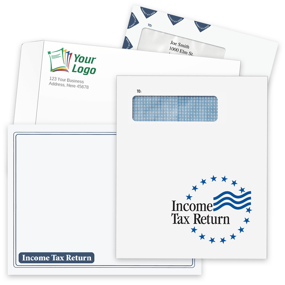 Large Envelopes for Client Tax Returns, Window Envelopes & Custom Envelopes - DiscountTaxForms.com
