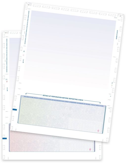 C-Fold Pressure Seal Checks 11-inch Letter Size in 2 Colors - ZBPforms.com