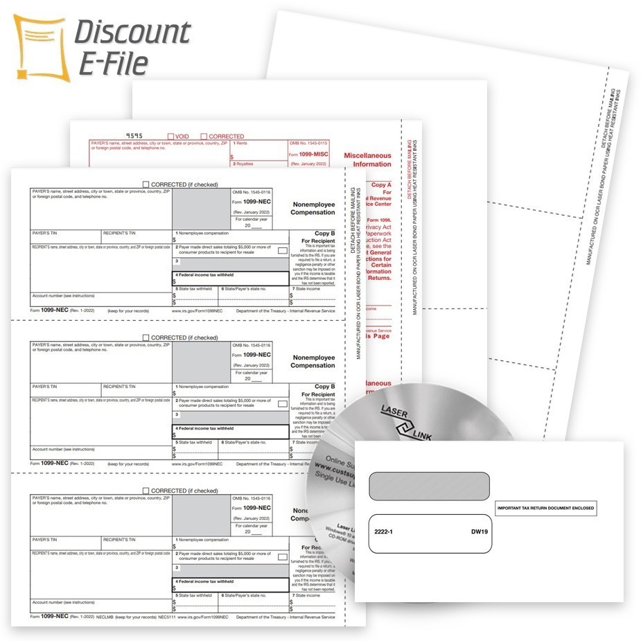 2023 1099 Filing Products, including E-File, Forms, Envelopes, Software and Online Filing Services - ZBPforms.com