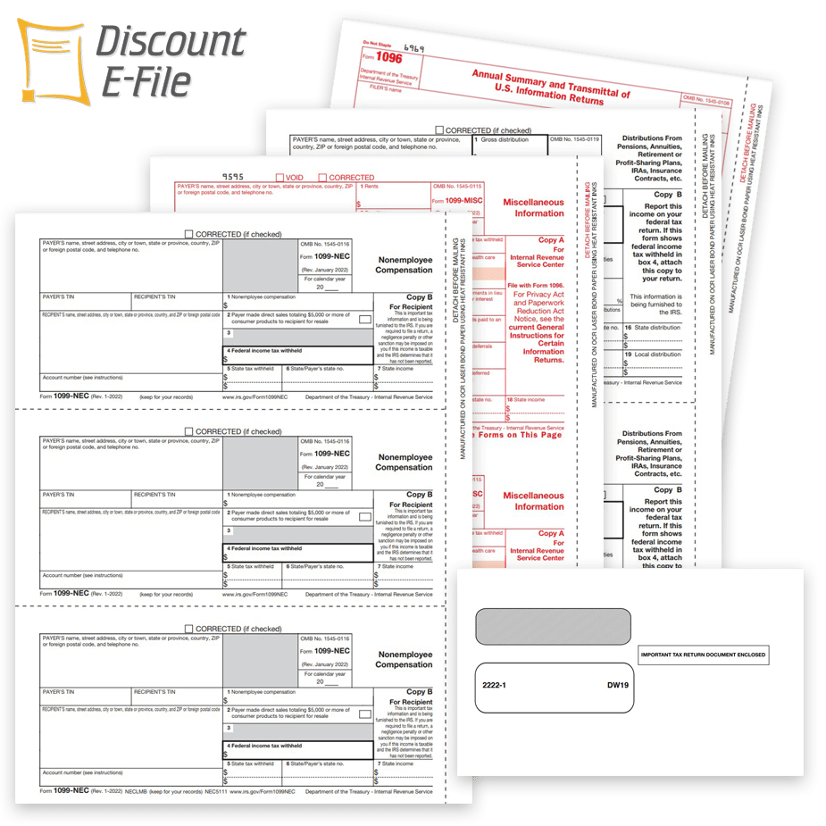 Official IRS 1099 Tax Forms for 2023, Preprinted Laser Forms - zbpforms.com