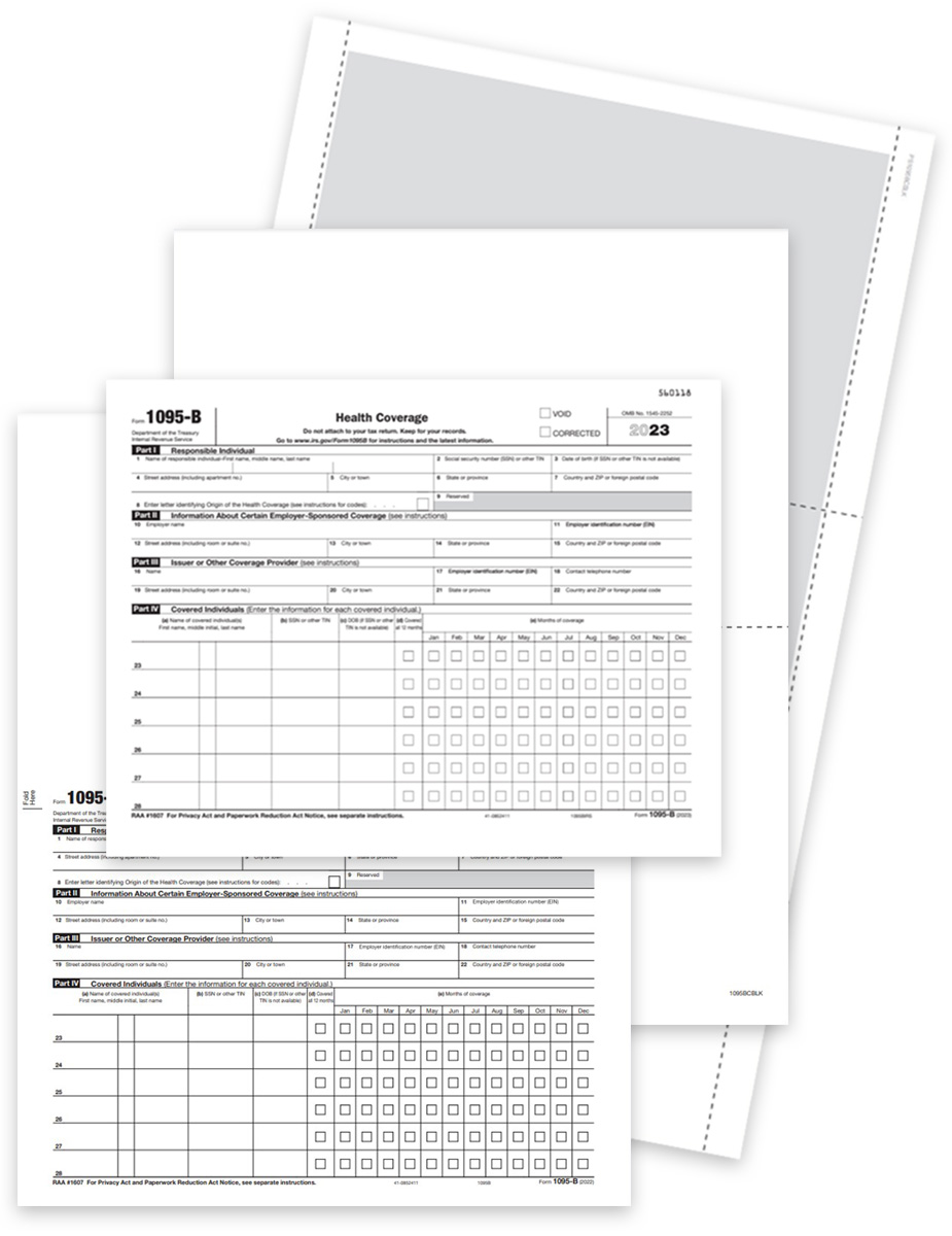 1095B Forms for healthcare coverage reporting - ZBPforms.com